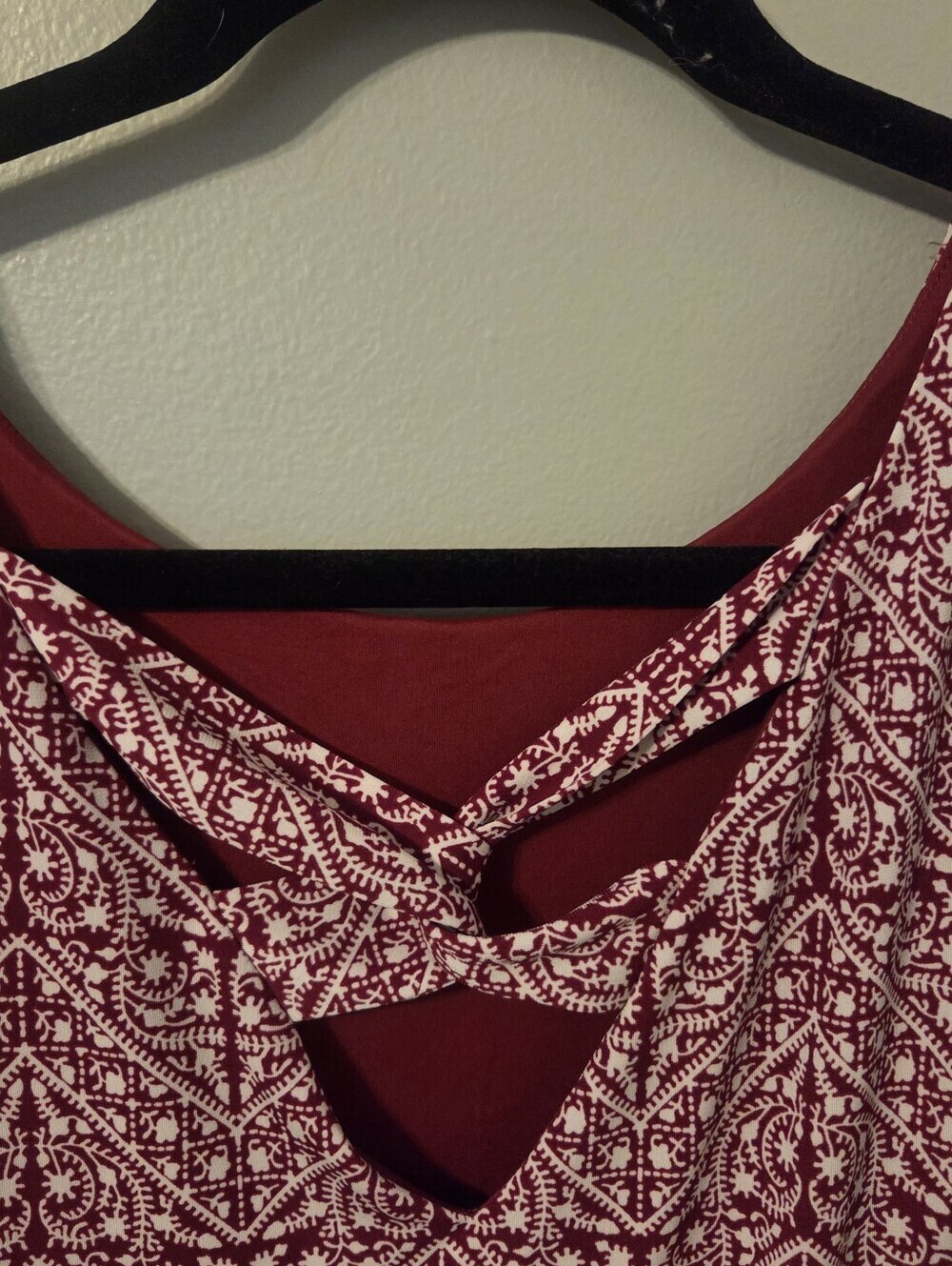 Magnolia Grace Womens Aliana Knit Casual Dress Red NWT - Picture 5 of 8